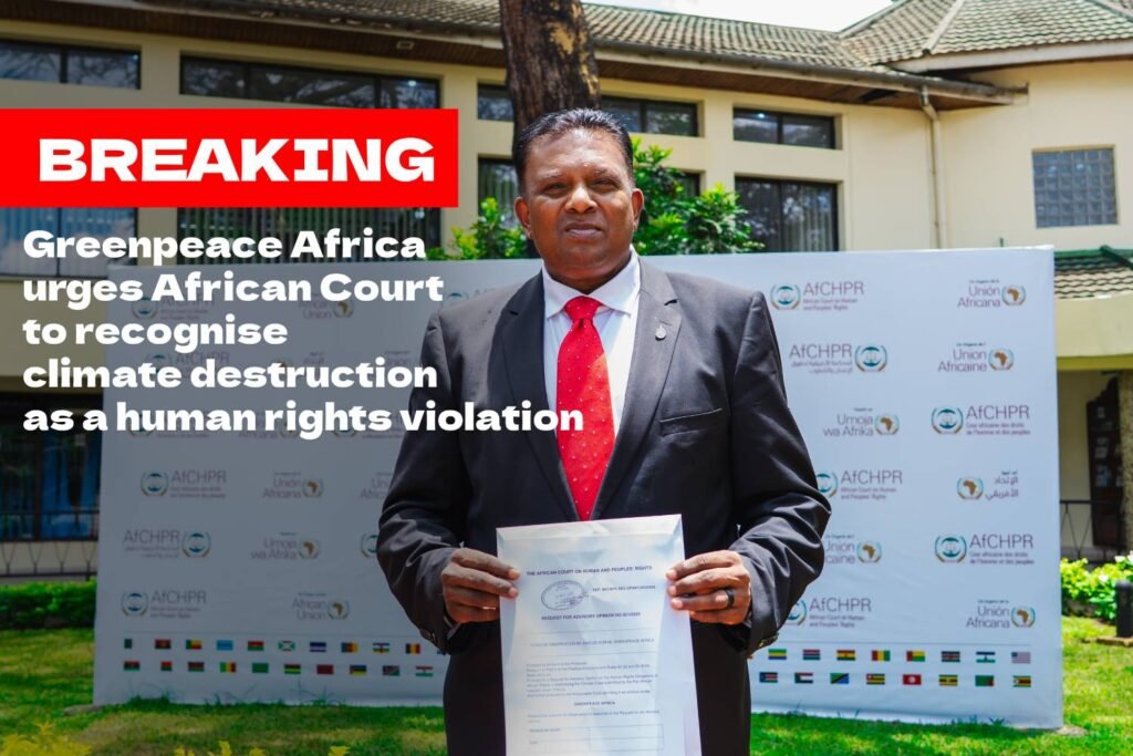 Greenpeace Africa Calls for Climate Change to Be Acknowledged as a Human Rights Issue
